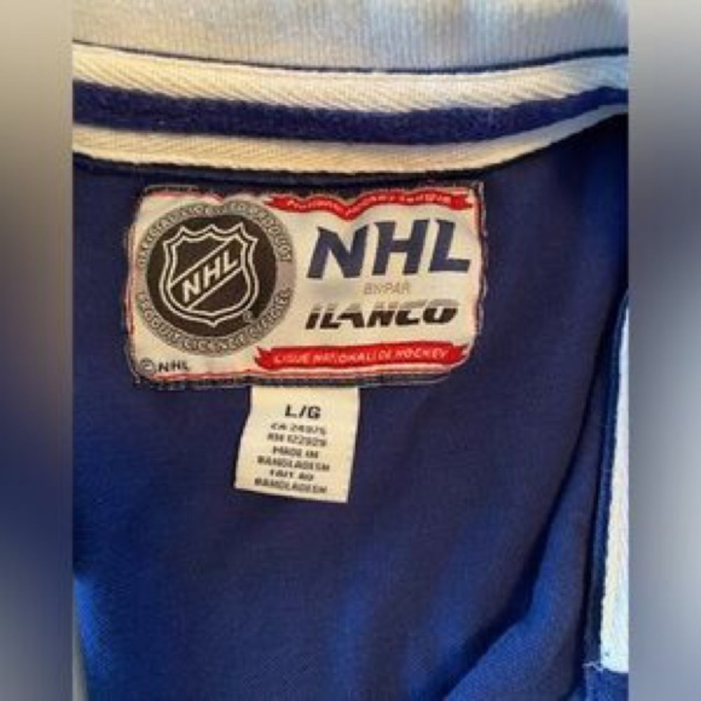 NHL Royal Blue Polo with White Trim - Picture 4 of 4